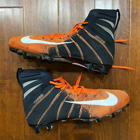 Nike Vapor Untouchable 3 Elite Flyknit Football Cleat AO3006-081 Orange Men\'s 16